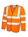 Hi-Vis Long Sleeve Safety Waistcoat