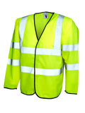 Hi-Vis Long Sleeve Safety Waistcoat